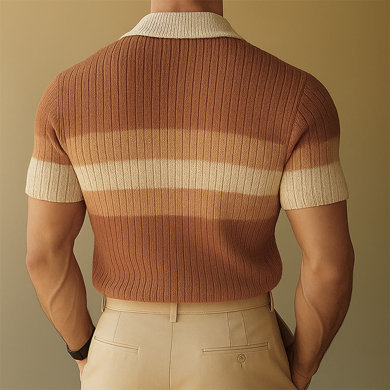 【24-hour shipping out】Men's Spring Fashion Simple Woven Slim Short Sleeve Shirt MTA0885D0P