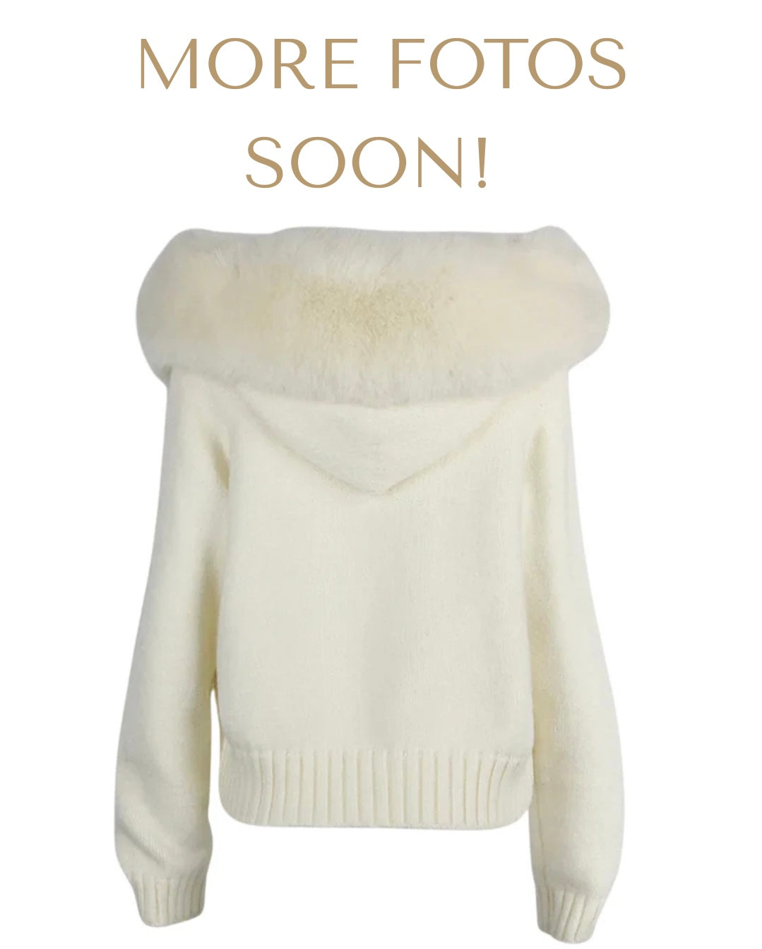CHARM FUR JACKET- WHITE