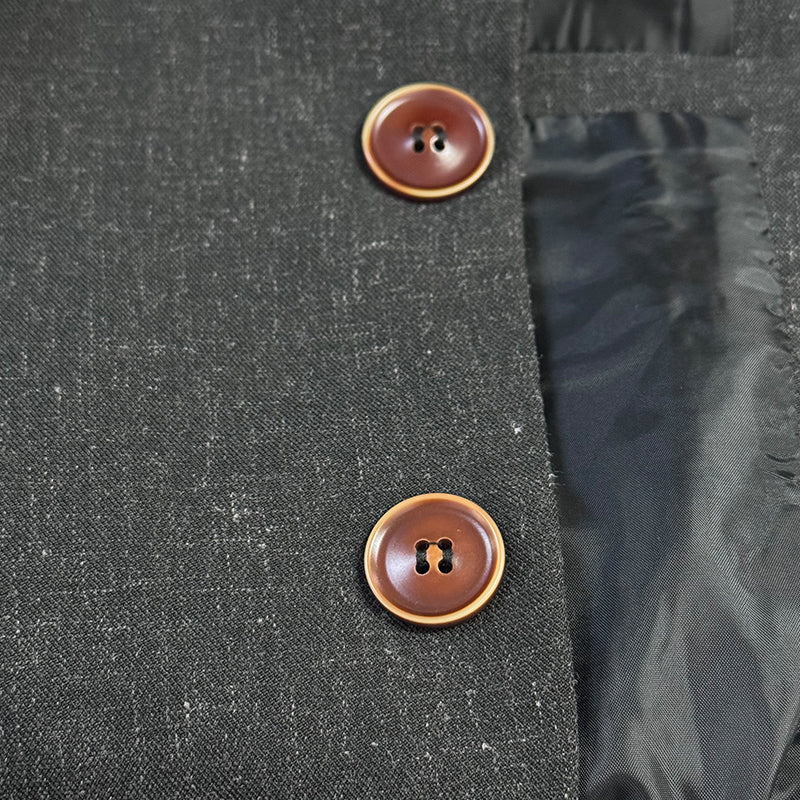 【24-hour shipping out】Men's Casual Linen Notch Lapel Single-breasted Slim-fit Blazer 60504674M