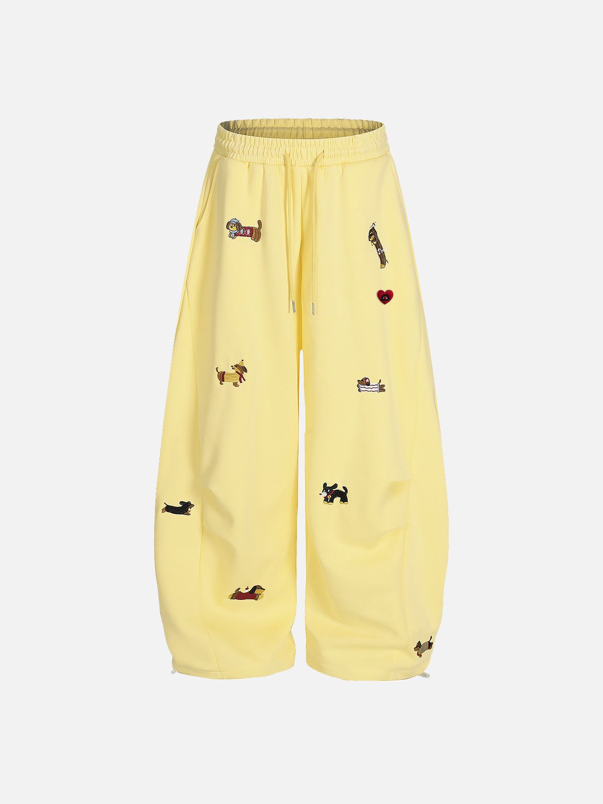 Aelfric Eden Embroidery Puppy Baggy Barrel Sweatpants