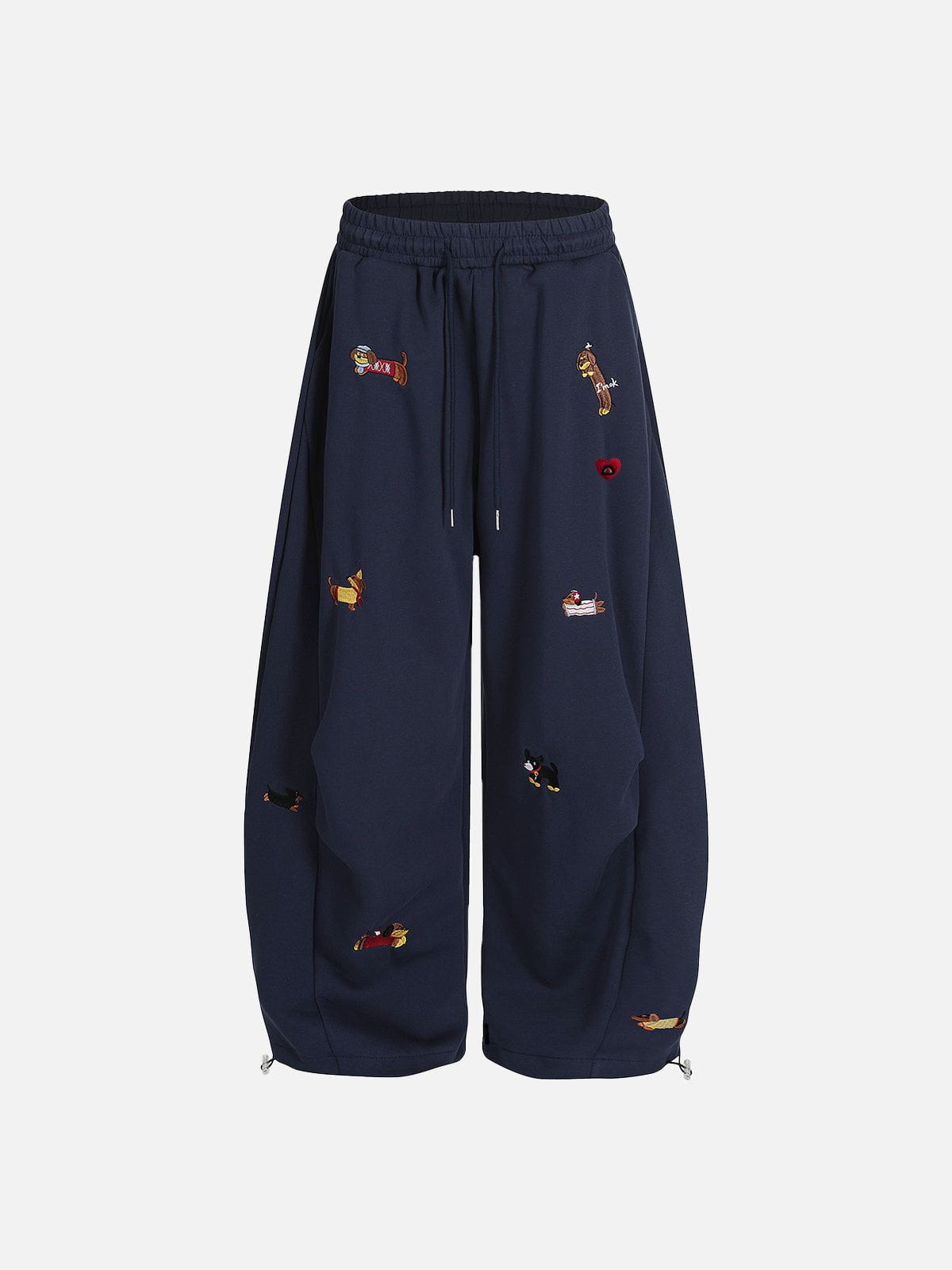 Aelfric Eden Embroidery Puppy Baggy Barrel Sweatpants