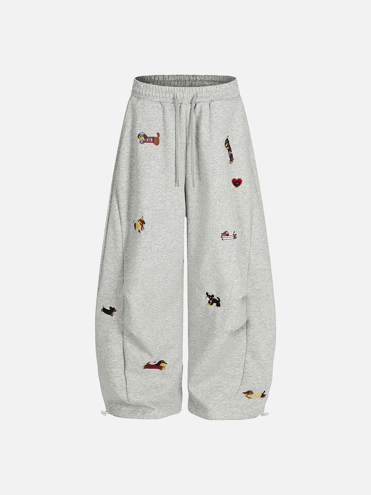 Aelfric Eden Embroidery Puppy Baggy Barrel Sweatpants