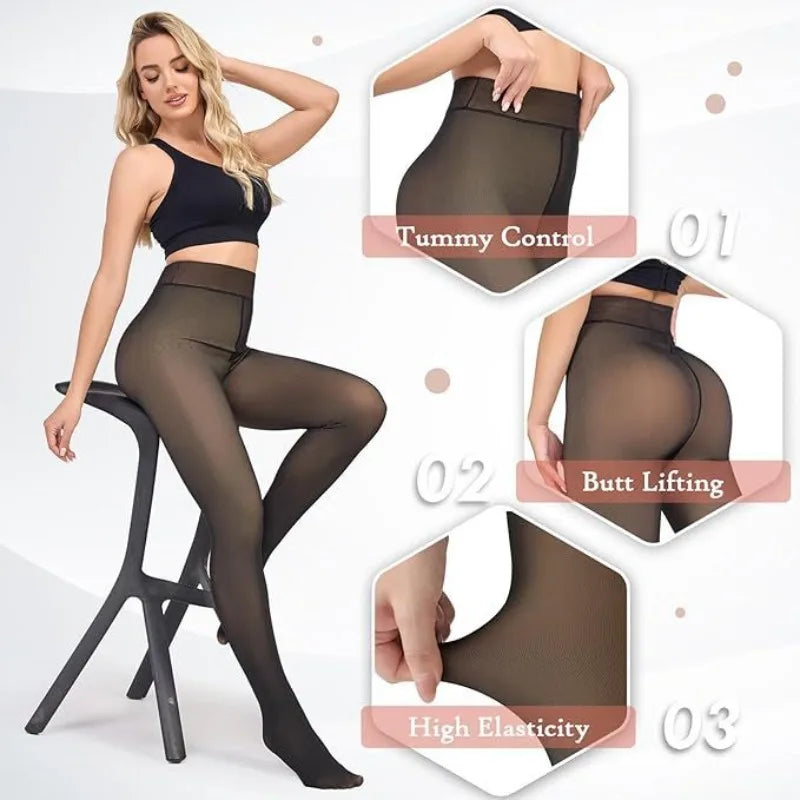 OUFALI Winter Sheer Pantyhose