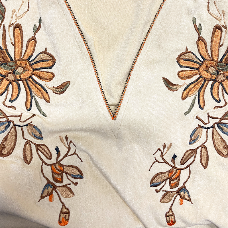 【24-hour shipping out】Men's Spring and Summer Classic Western Cowboy Style Thin Suede Embroidered Deep V-neck Tank Top 00494118K