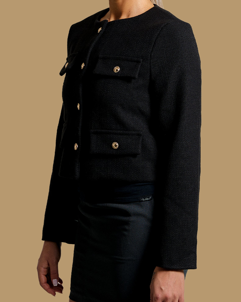 BLAZER ROUNDNECK - BLACK