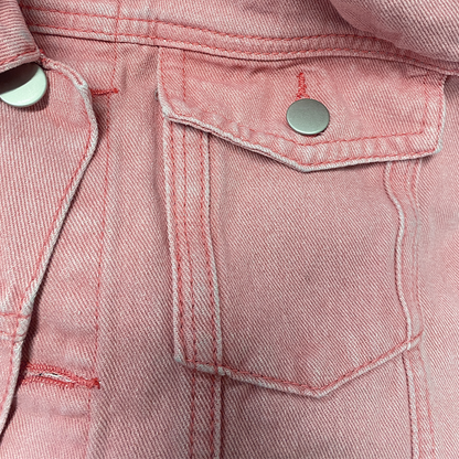 【24-hour shipping out】Men's Vintage Washed Lapel Multi Pocket Denim Jacket 20763802Y