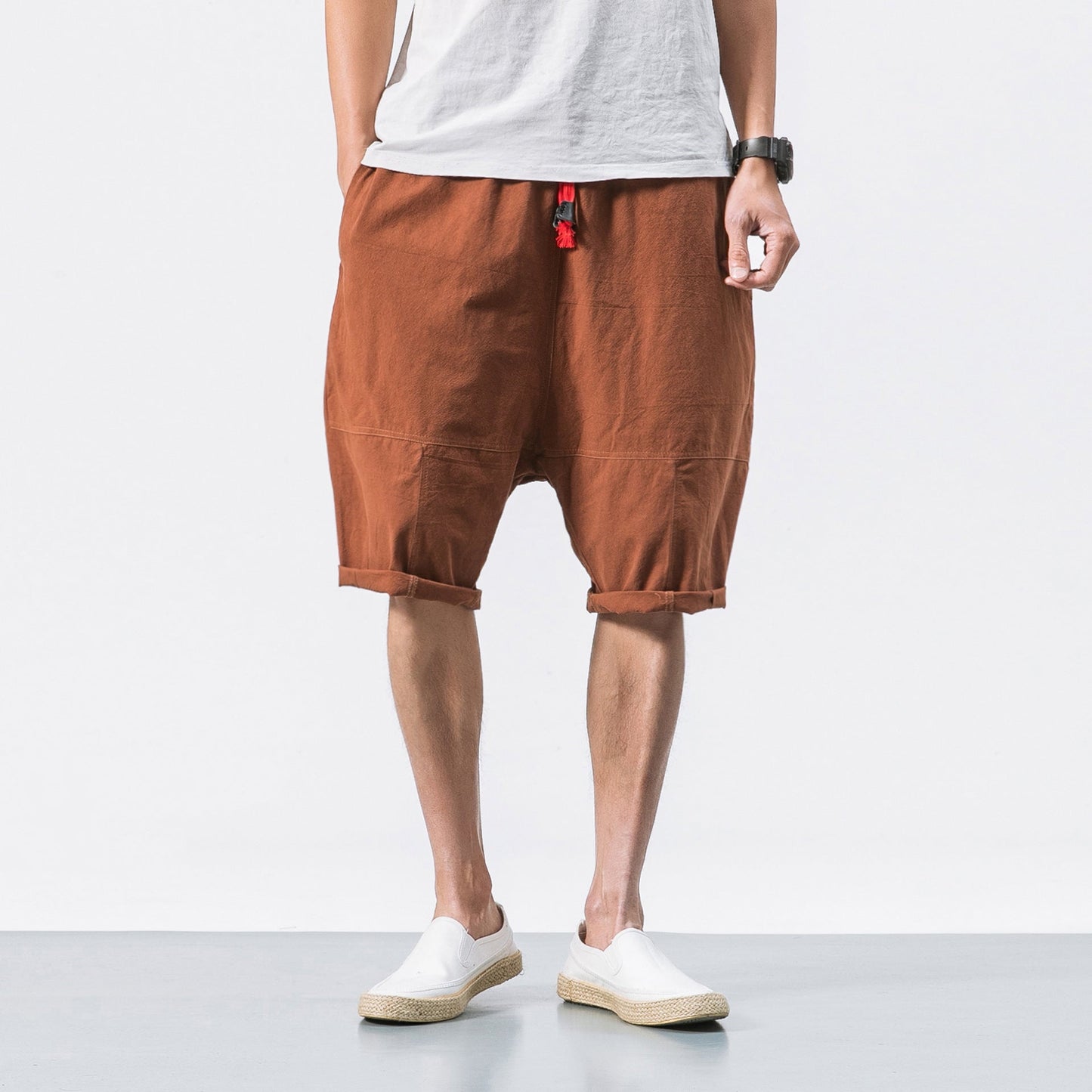 Kyoto Drift Linen Shorts