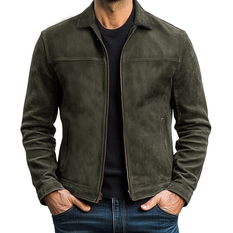 【24-hour shipping out】Mens Classic Fashion Zipper Leather Jacket 98679789U