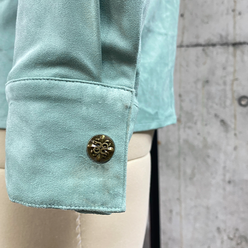 【24-hour shipping out】Men's Classic American Retro Western Suede Embroidered Long Sleeve Shirt 83858595K