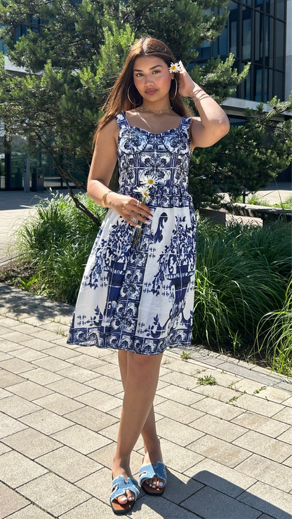 LAMOUR MINI DRESS - BLUE