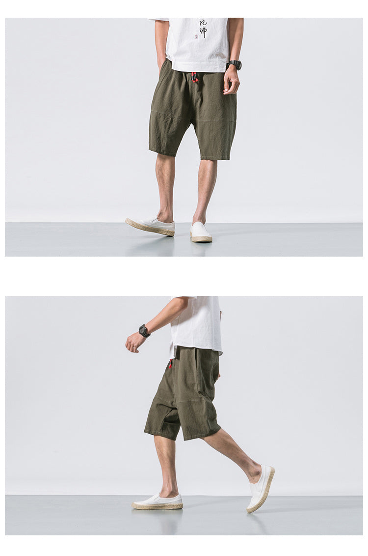 Kyoto Drift Linen Shorts