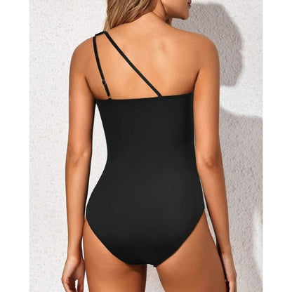 One-Shoulder Tummy Control One-Piece Swimsuit