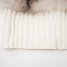 CHARM EXCLUSIVE FUR KNIT - WHITE