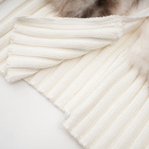 CHARM EXCLUSIVE FUR KNIT - WHITE