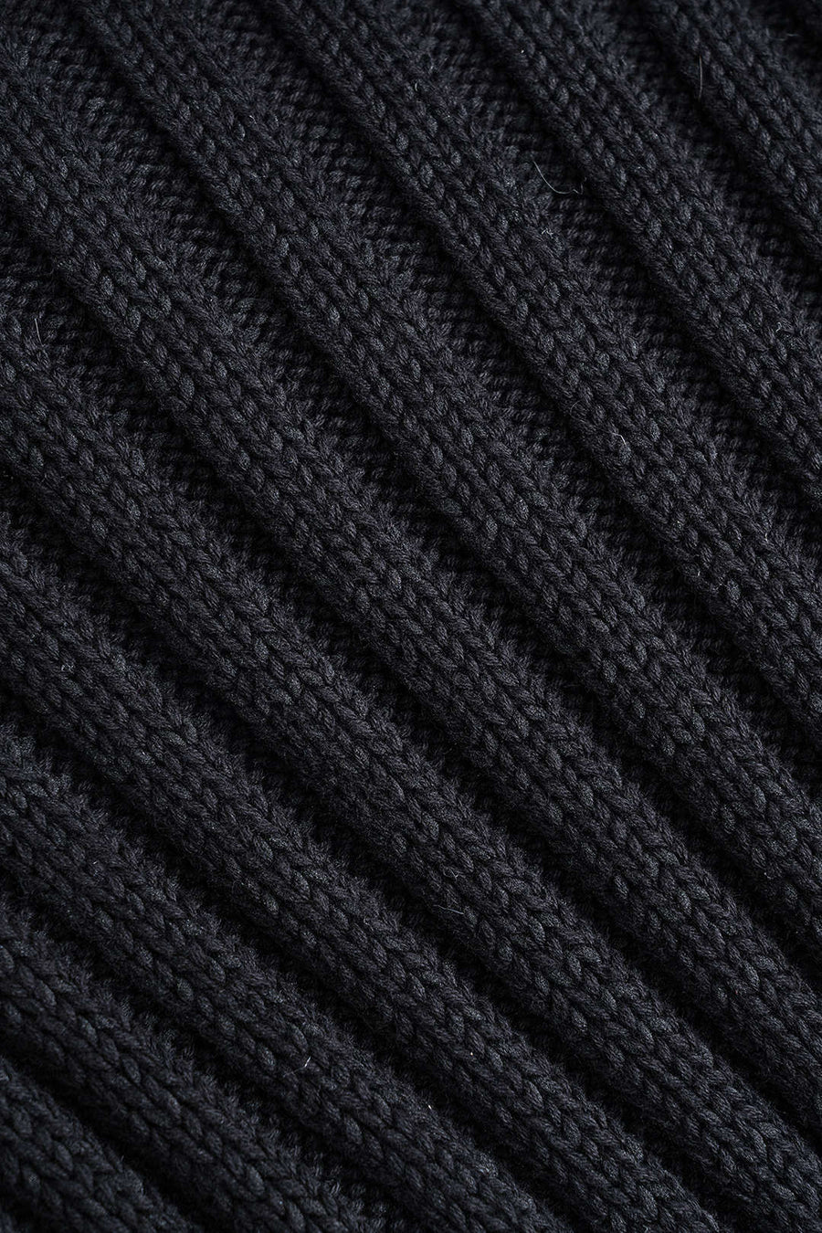 LAMOUR EXCLUSIVE FUR KNIT - BLACK