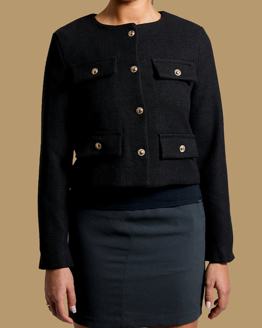 BLAZER ROUNDNECK -  BLACK