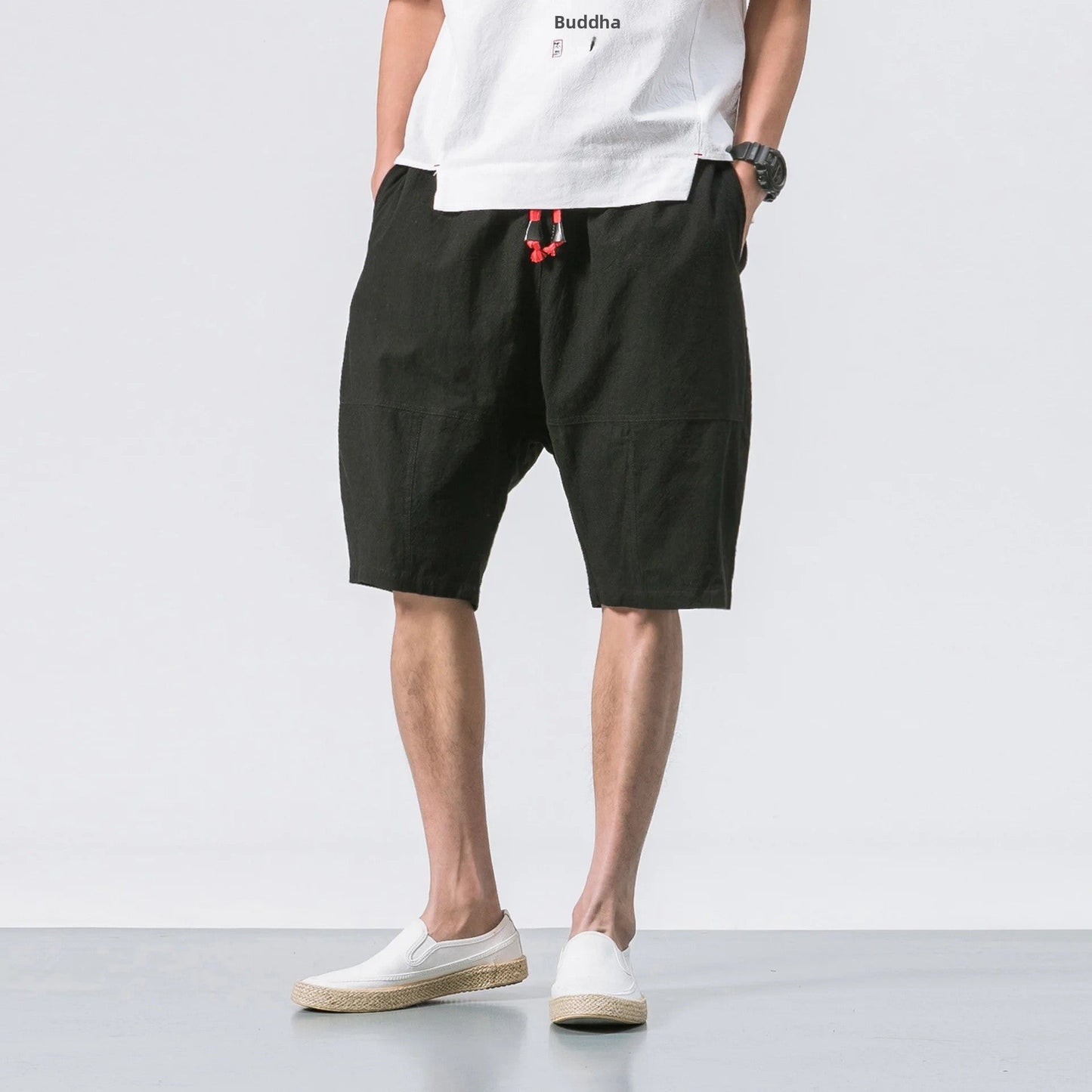 Kyoto Drift Linen Shorts