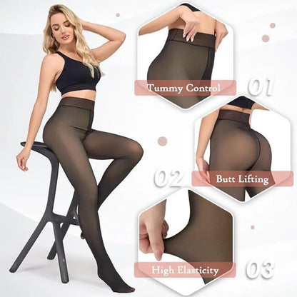 OUFALI Winter Sheer Pantyhose
