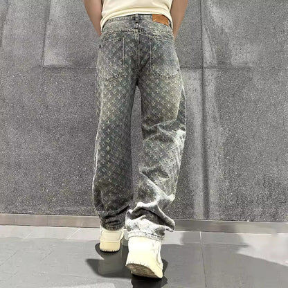 ORION JACQUARD DENIM JEANS