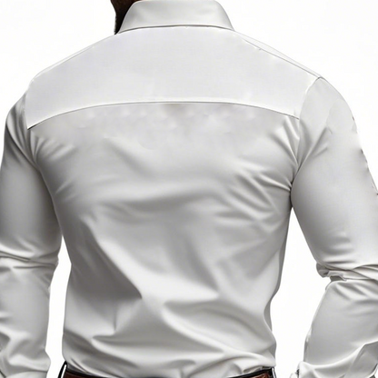Men's Classic American Western Style Embroidered Slim Fit Cotton Long Sleeve Shirt 98153445K