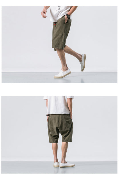 Kyoto Drift Linen Shorts