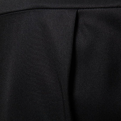 Men's Casual Lapel Slanted Placket Asymmetric Slim Fit Long Sleeve Shirt 50452395M